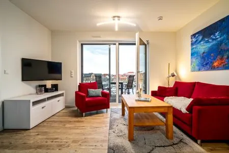 Ferienwohnung Wohlfühloase Hafenresidenz Waren (Müritz) - Wohnzimmer  Wohlfühloase