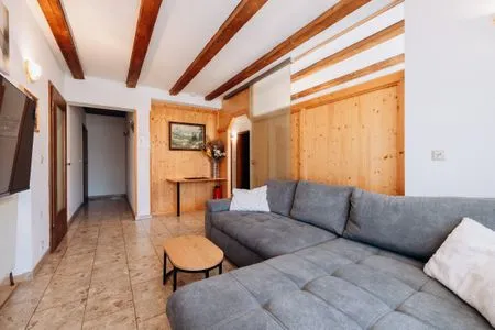 Wohnzimmer mit  Fernseher Apartment Sonnenhang by Alpenidyll Apartments