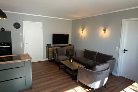 Wohnzimmer Dünenkoje im Haus Dünenlust