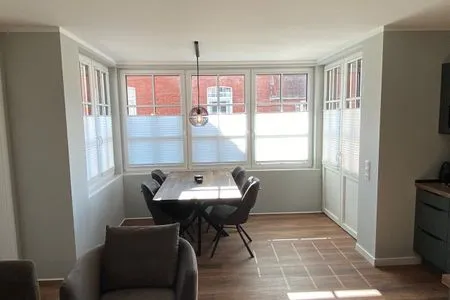Wohnzimmer Dünenkoje im Haus Dünenlust