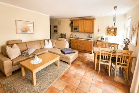 Wohnzimmer Ostseewelle Ferienwohnung 13