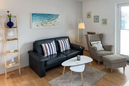Wohnzimmer Haus Diana Ferienwohnung „Kniepsand"