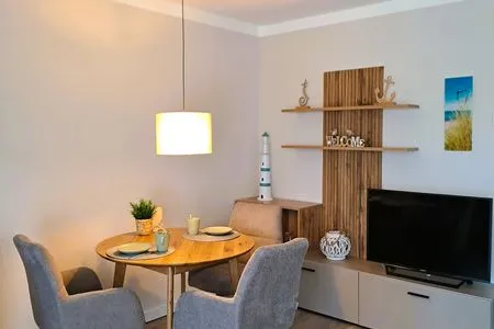 Wohnzimmer Hus op de Wurth Ferienwohnung 17 - Godewind -