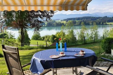 Terrasse Feriendorf Hochbergle Haus 142 - Lechseeblick