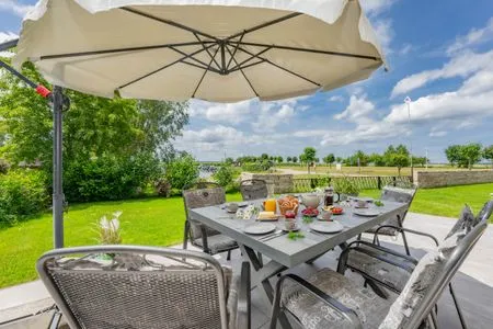 Terrasse Ferienhaus Seebrise