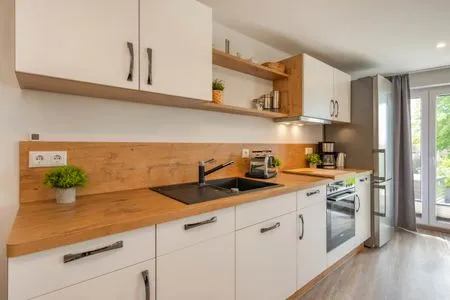 Küche / Küchenzeile Ferienhaus Seebrise