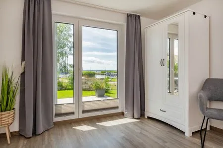 Gartenblick Ferienhaus Seebrise