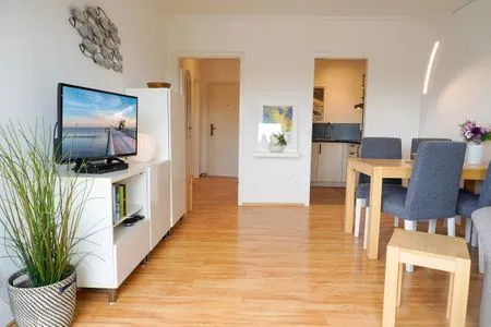 Wohnzimmer Ferienwohnung Seeland