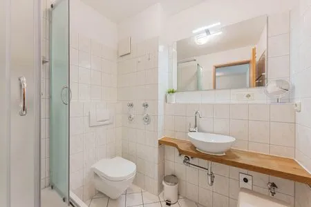 Badezimmer Ferienwohnung Kranich