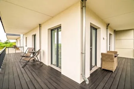 Ferienwohnung Boddenstuv Ostseebad Wustrow - ZweiWasser Alte Seefahrtschule Balkon  Boddenstuv