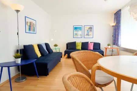 Wohnzimmer Ferienwohnung Liese