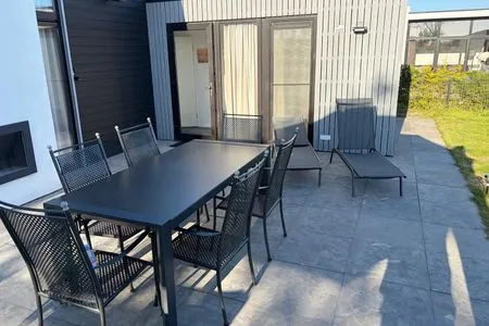 Breskens Chalet Ocean Lodge mit Zaun & Windschutz am Strandaufgang G127 Breskens / Zeeland - 
