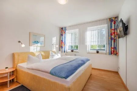 Schlafzimmer Ferienwohnung Seemöwe
