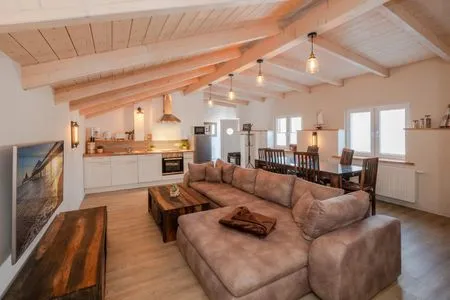 Hauptansicht Apartment Brücke mit Garten, Sauna & Hot-Tube - nur 500 Meter zum Strand