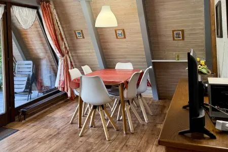 Wohnzimmer Ferienhaus Hasenglück