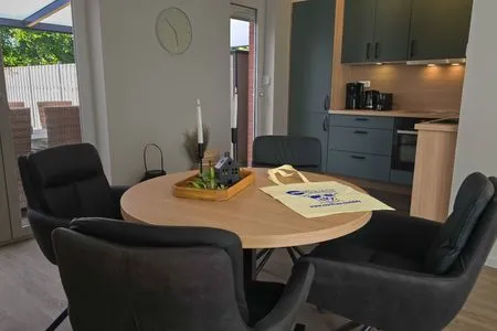 Wohnzimmer Ferienhaus Hafenperle