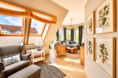 Wohnzimmer Turmsuite Kühlungsborn