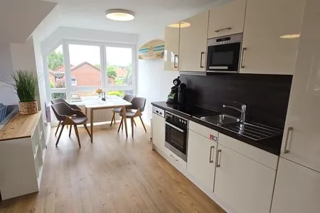 Küche / Küchenzeile Ferienwohnung "Ostseebude 11" am Schönberger Strand