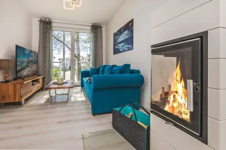 Hauptansicht Ferienwohnung Meerzeit mit Sauna, Balkon und Wellnessbereich