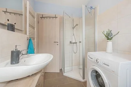 Küche / Küchenzeile Ferienwohnung Stranddüne nur 800 m zum Strand mit Terrasse