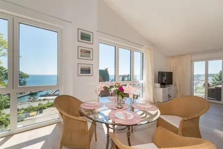 Wohnzimmer Villa Amelie, Ferienwohnung Bel Etage