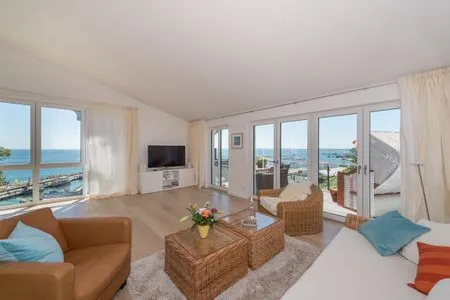 Wohnzimmer Villa Amelie, Ferienwohnung Bel Etage