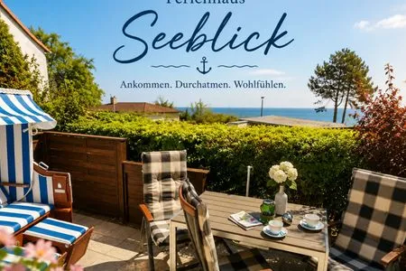 Terrasse Ferienhaus Seeblick in Sassnitz auf Rügen mit Terrasse