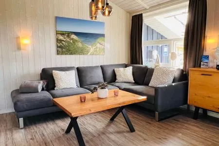Wohnzimmer Ferienhaus Strandpark 7