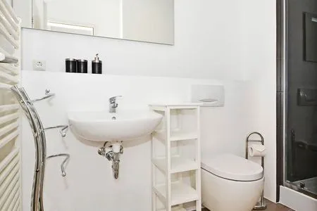 Badezimmer Haus Usedom App. MeeresOase nur 350 m zum Meer mit Terrasse