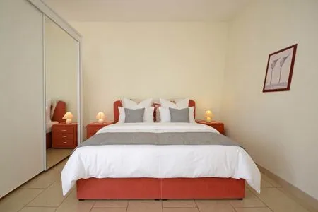 Schlafzimmer Ferienwohnung Sonnenschein nur 400 m bis zum Strand