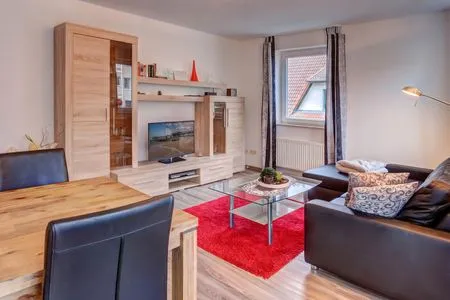 Hauptansicht Ferienwohnung Meereswoge mit Balkon und nur 100 m bis zum Strand