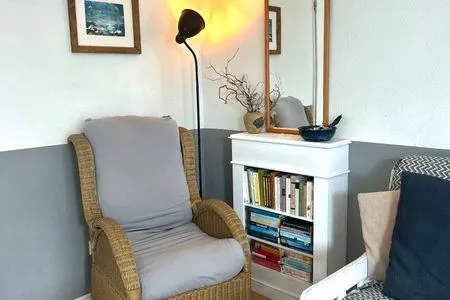 Wohnzimmer Ferienwohnung Seeschwalbe 2