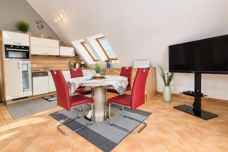 Wohnbereich mit offener Küche  Ferienwohnung Jonathan
