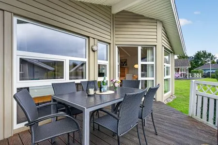 Terrasse Ferienhaus Sprottenhuus