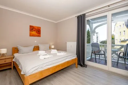 Schlafzimmer Apartmentresidenz Ostseestrand 19