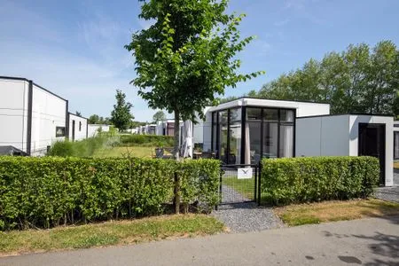 Breskens Chalet Albatross mit Zaun Nr. B124 Breskens / Zeeland - 