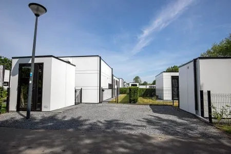 Breskens Chalet Albatross mit Zaun Nr. B124 Breskens / Zeeland - 