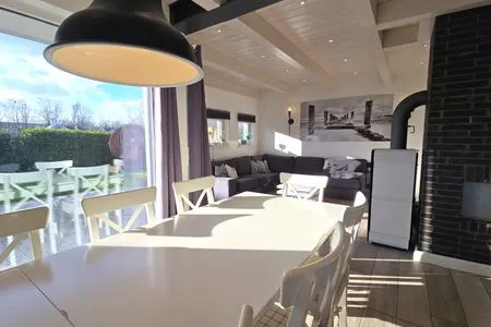 Wohnzimmer Ferienhaus "Marie II" ostseenah im Ferienpark Holm