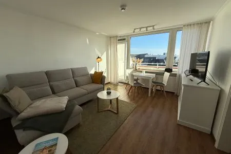 Wohnzimmer Ferienwohnung im Haus Strandstr.22 Hoja App. 63/ TG Platz Nr. 105  obere Ebene