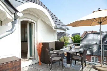 Terrasse Villa Meerglück, App. 5