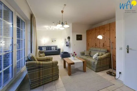Wohnzimmer Luv und Lee Ferienwohnung Westerhever