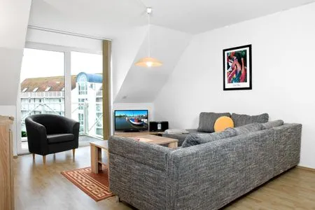 Living room Residenz am Yachthafen Windspiel