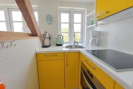 Küche / Küchenzeile Erika's Hüs Ferienwohnung „Gül Waanang"