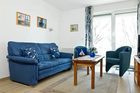 Wohnzimmer Residenz am Yachthafen Strandaster