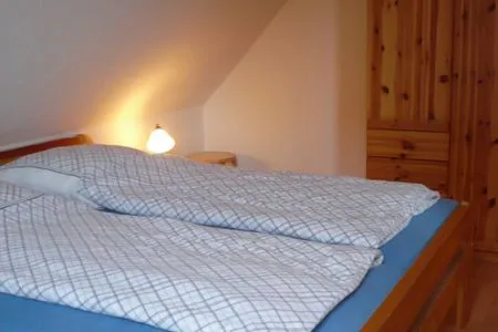 Schlafzimmer mit Doppelbett Zur Hanse Wohnung 4.3 - Zur Hanse Süd