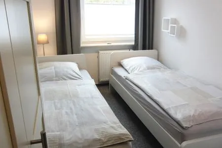 Schlafzimmer 1 der Ferienwohnung Meeresleuchten in Wittdün auf Amrum Ferienwohnung *Meeresleuchten*