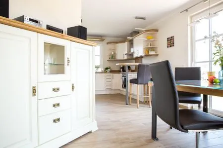 Wohnzimmer Ferienhaus Schilfrohrsänger 43