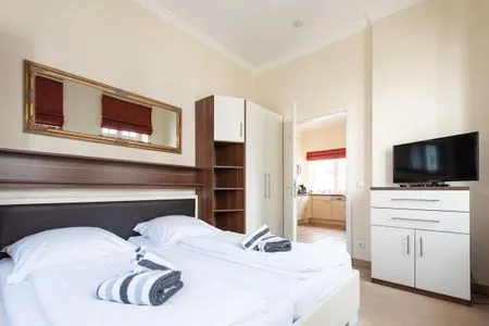 Schlafzimmer Villa Meerglück, App. 3