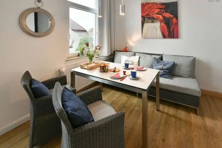 Wohnzimmer Haus Inselrose Ferienwohnung Dünenröschen