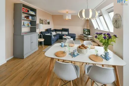 Wohnzimmer Haus Inselrose Ferienwohnung Apfelrose